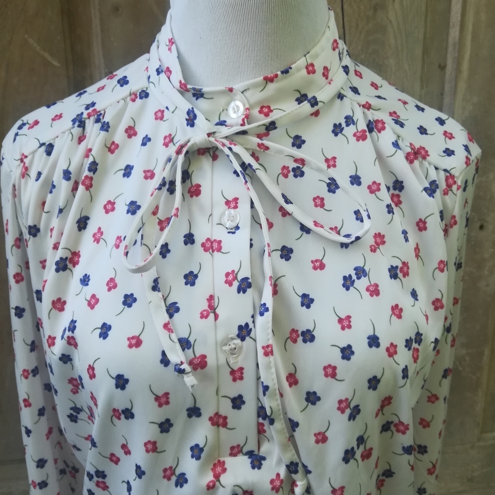 Vintage Floral Blouse